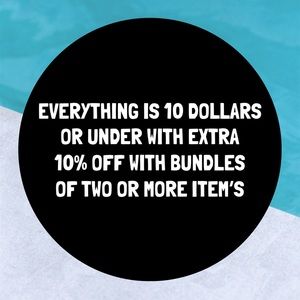 SALE ON MY CLOSET!!!!! BUNDLE AND GET EXTRA 10 % OFF✨✨✨✨✨